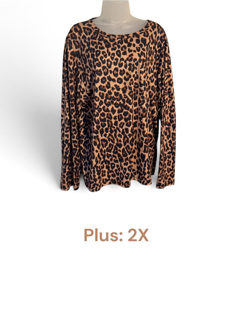 FALL!! Leopard Print Long Sleeve Top - PLUS: 2X #9